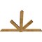Ekena Millwork Kennewick Rough Sawn Timber Gable Bracket, Western Red Cedar, 84"W x 56"H x 2"D x 6"F, 16/12 Pitch GBW084X56X0206KEN00RWR - alternate 3